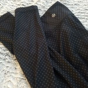 Lululemon long polka dot leggings